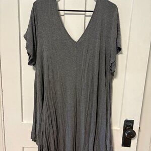 Roaman's Grey Tunic Top